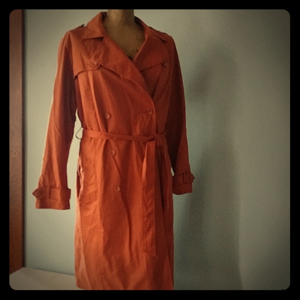 A New Day orange rain coat